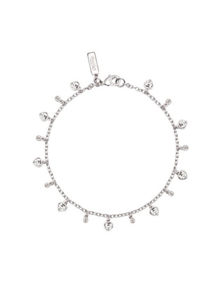 Pulsera Mossimo con zirconia cúbica Charms con acabado baño rodio 1