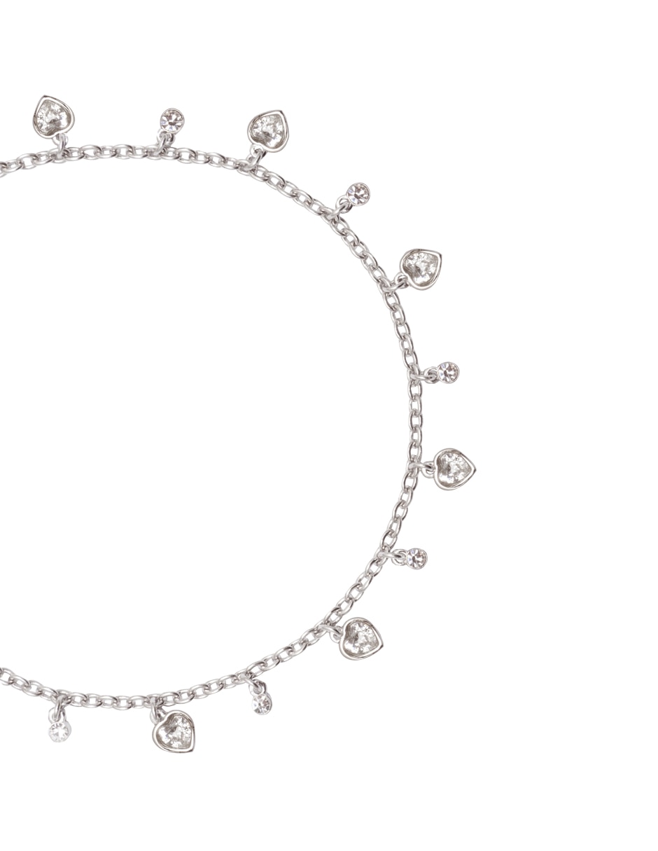 Pulsera Mossimo con zirconia cúbica Charms con acabado baño rodio 2