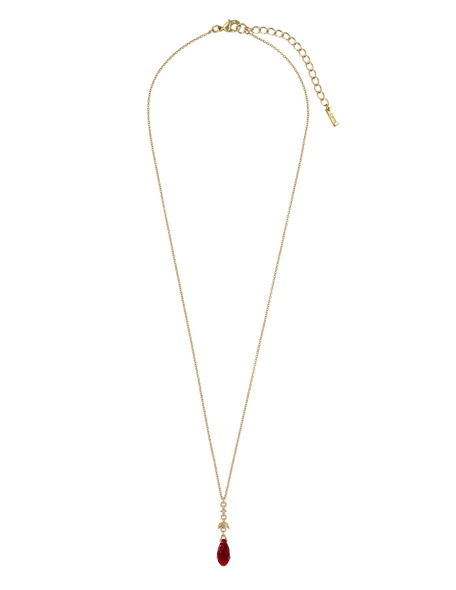 Collar con dije de gota carré briolettes