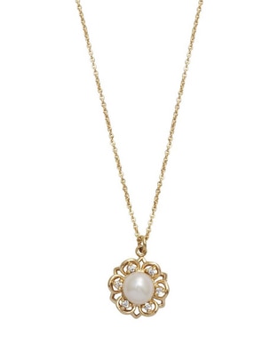Collar con dije de flor westies filigrana de plata p 925