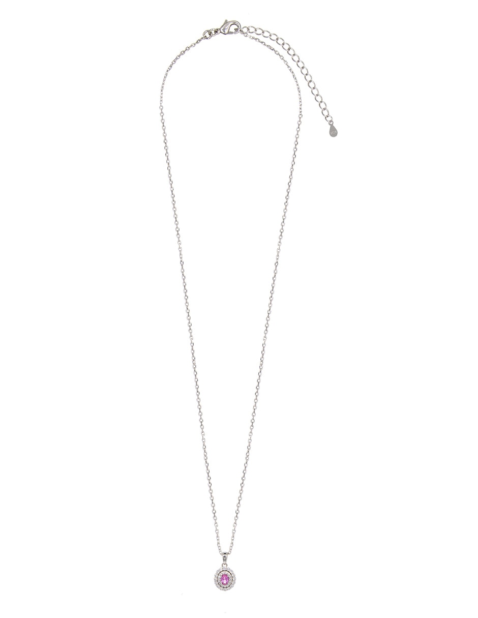 Collar con dije ovalado de plata P 925 2