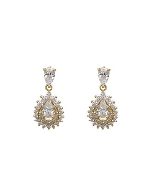 Aretes de gota carré de plata p 925 con acabado pavé zirconia