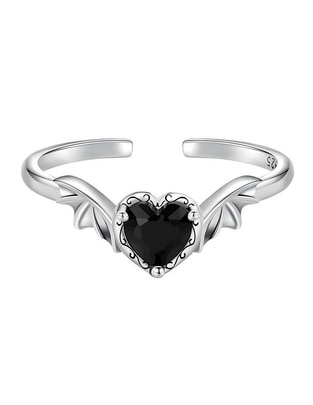 Anillo de corazón Glam Pop P 925 de plata zirconia baño de rodio Anillo de corazón Glam Pop P 925 de plata zirconia baño de rodio