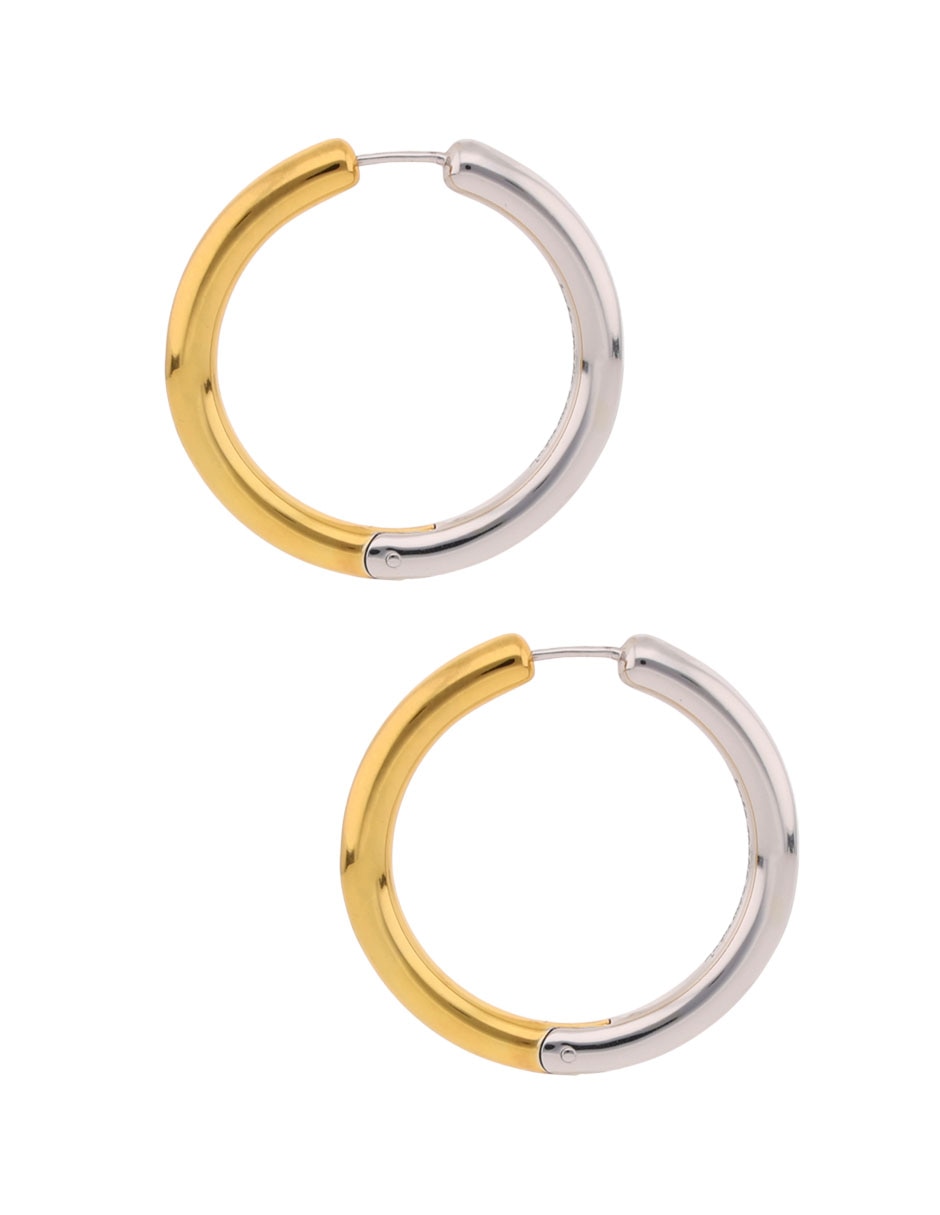 Aretes de aro con acabado brillante Aretes de aro con acabado brillante