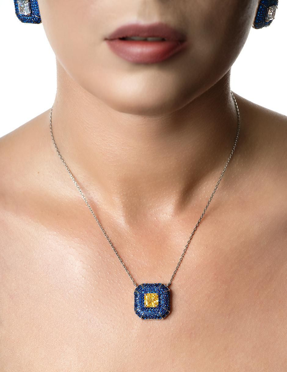 Collar octagonal de plata P 925 3