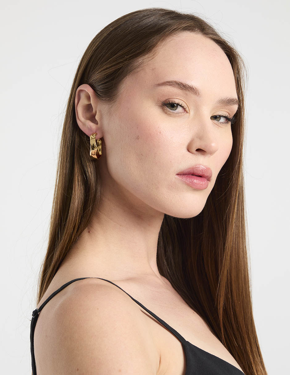 Aretes con acabado brillante 4