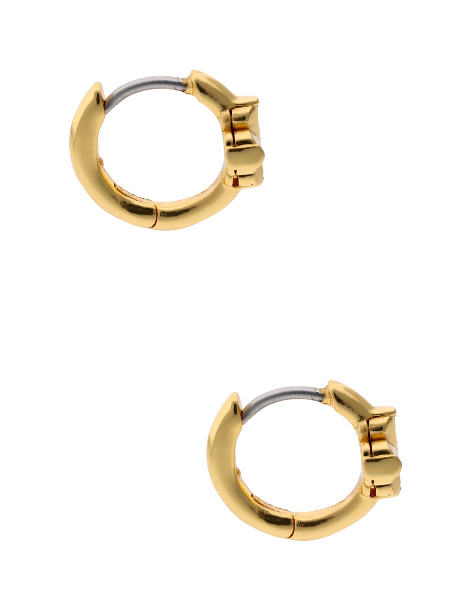 Aretes de flor con acabado brillante 3