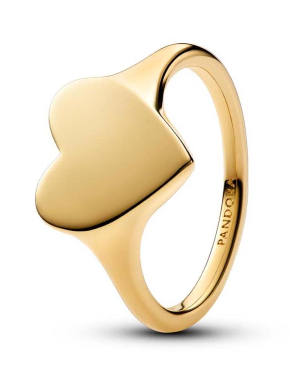 Anillo de corazón Moments de plata P 925 con acabado baño de oro Anillo de corazón Moments de plata P 925 con acabado baño de oro