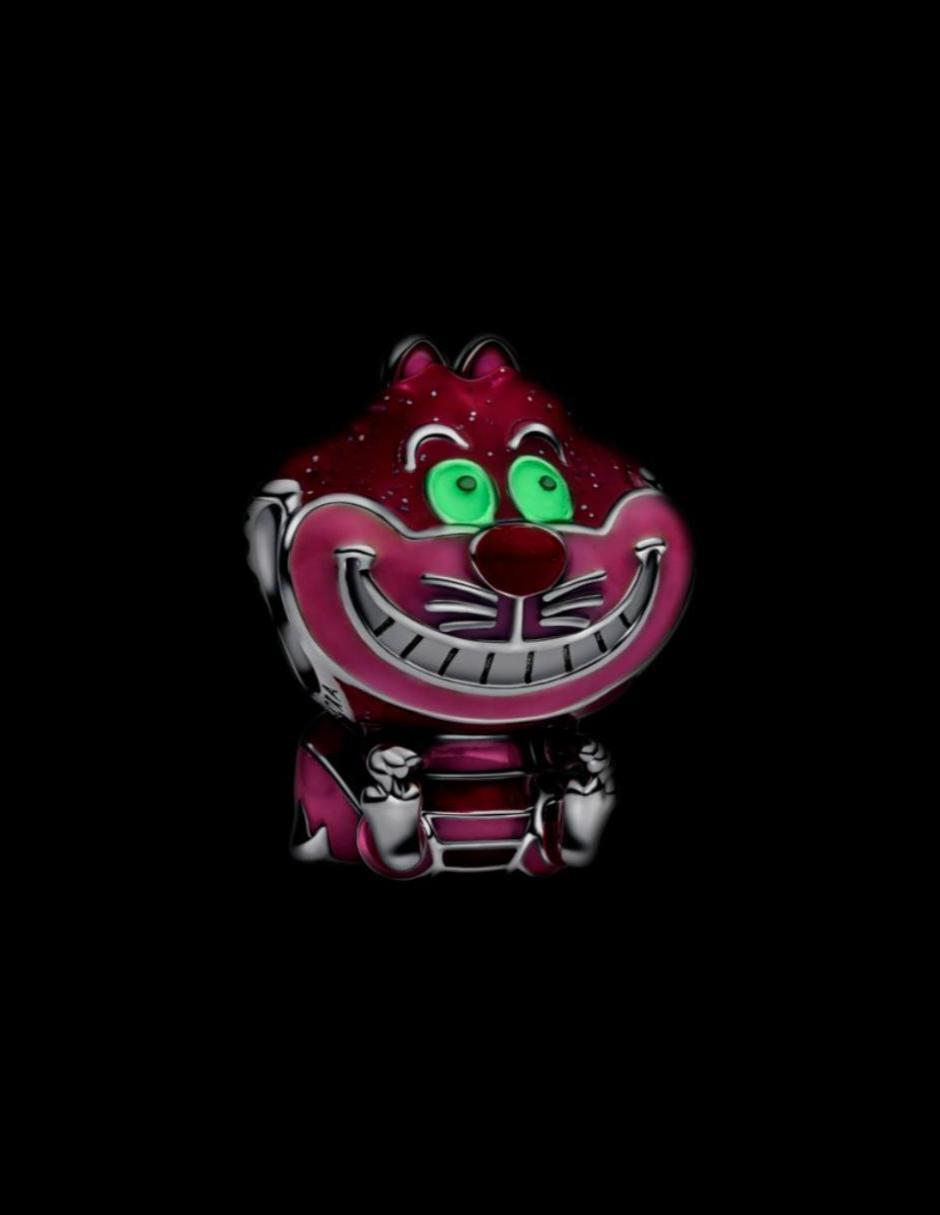 Charm de gato Disney x Cheshire Cat de plata P 925