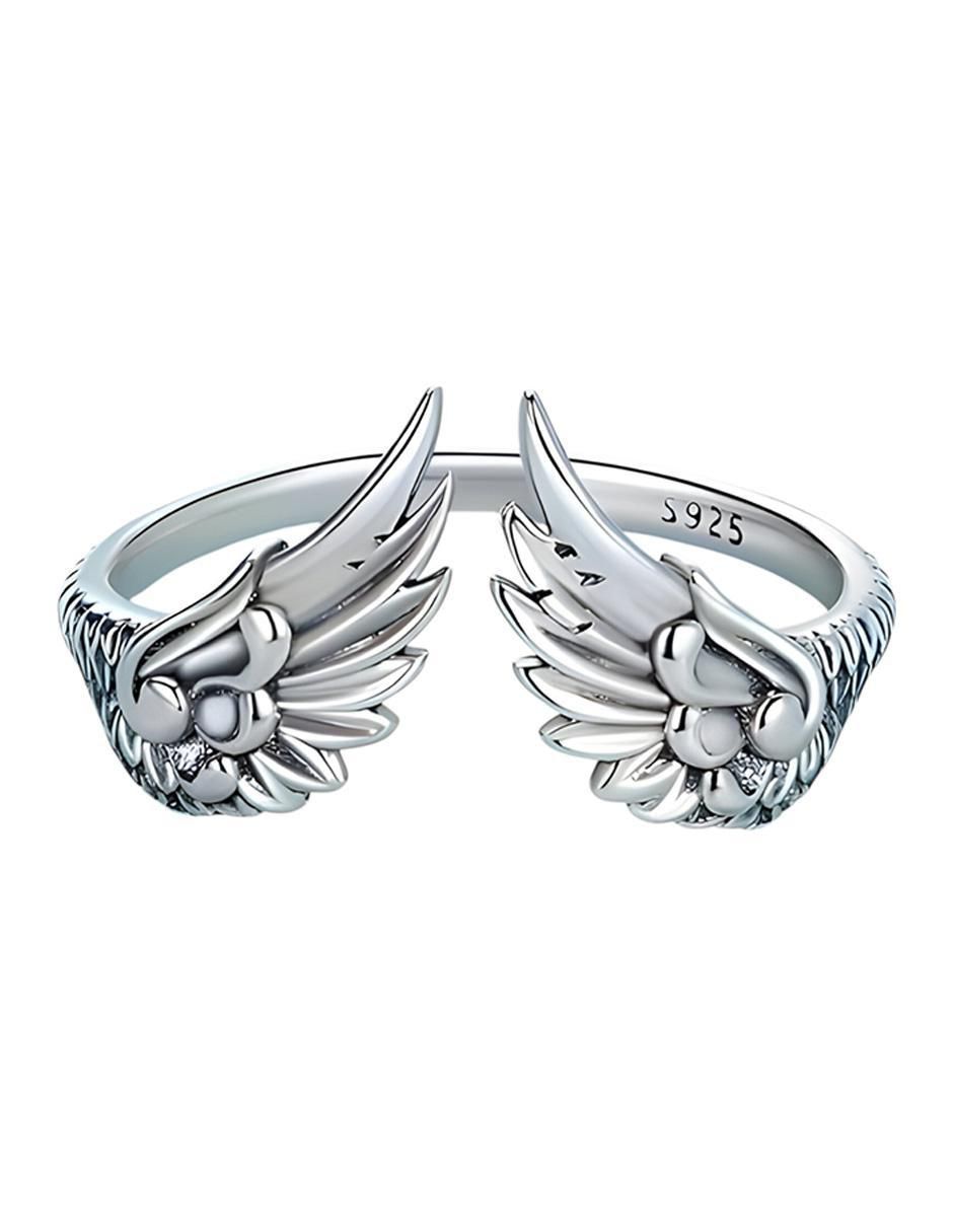 Anillo de alas Glam Pop P 925 de plata baño de rodio 2