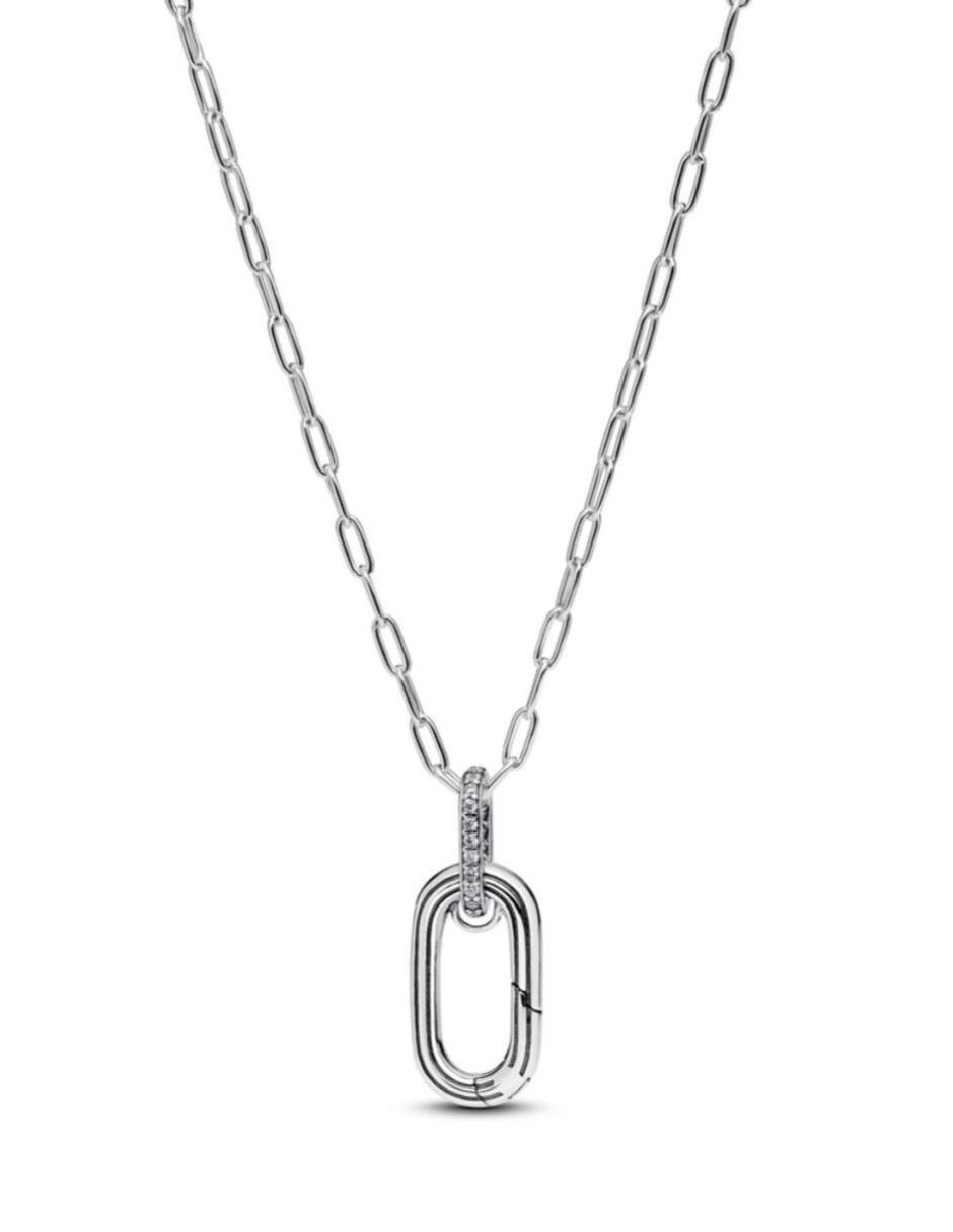 Collar con dije de eslabones de plata P 925