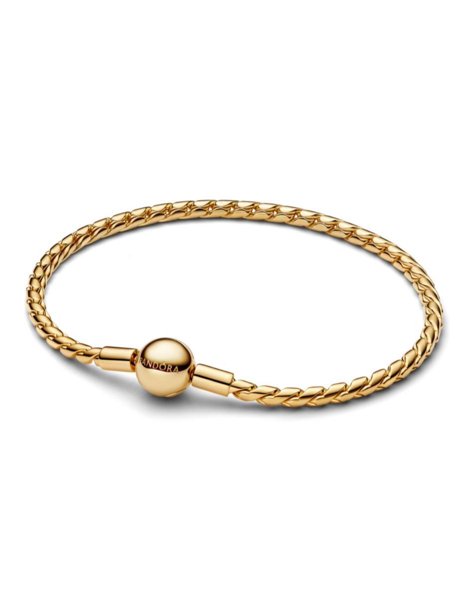 Brazalete de plata P 925 Pandora Moments acabado baño de oro Brazalete de plata P 925 Pandora Moments acabado baño de oro