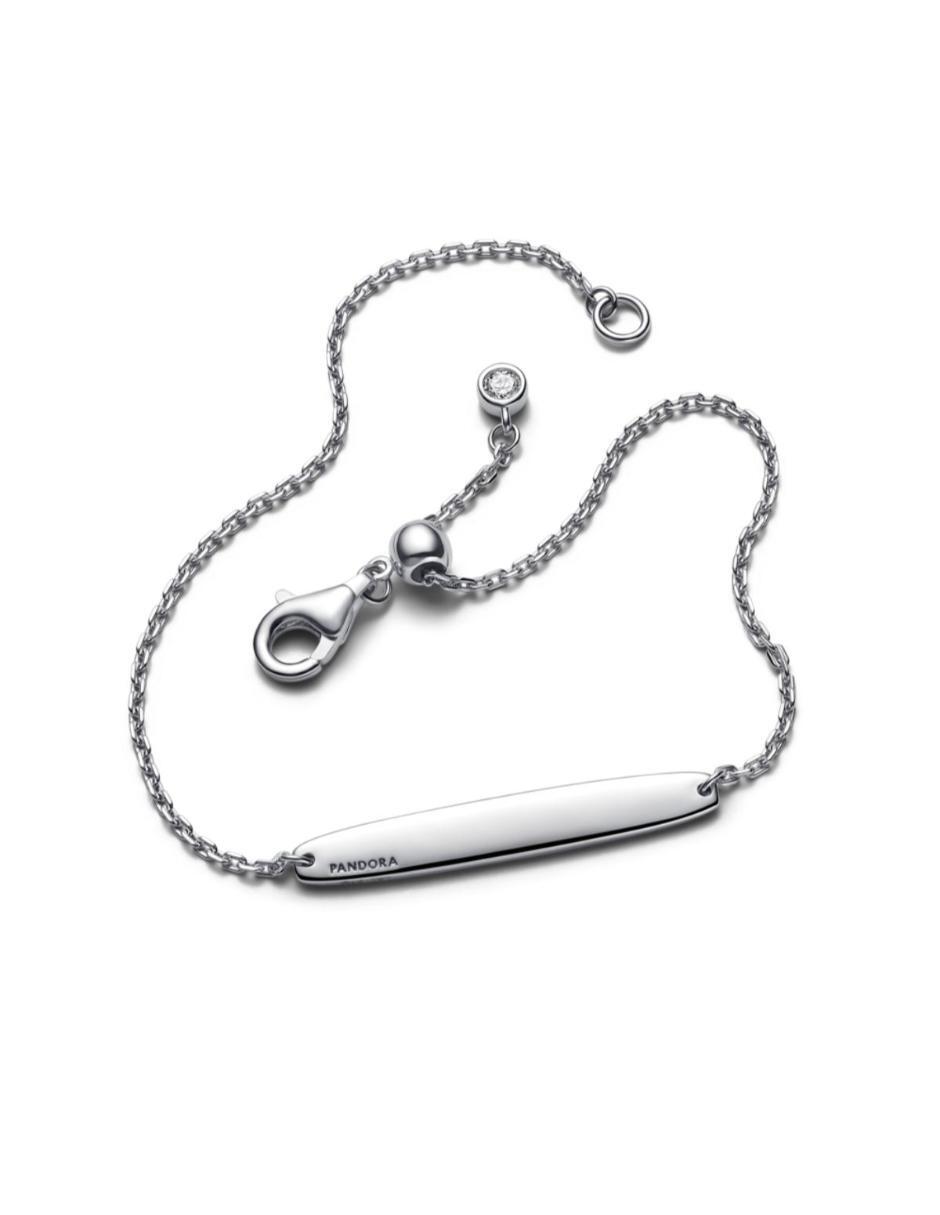 Brazalete de plata con zirconia cúbica P 925 Pandora Moments acabado pulido 2