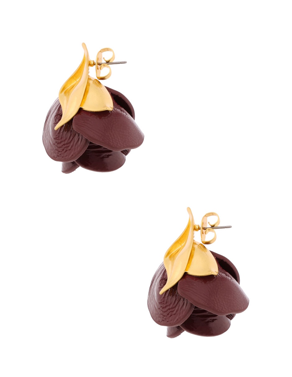 Aretes de cereza con acabado pulido 2