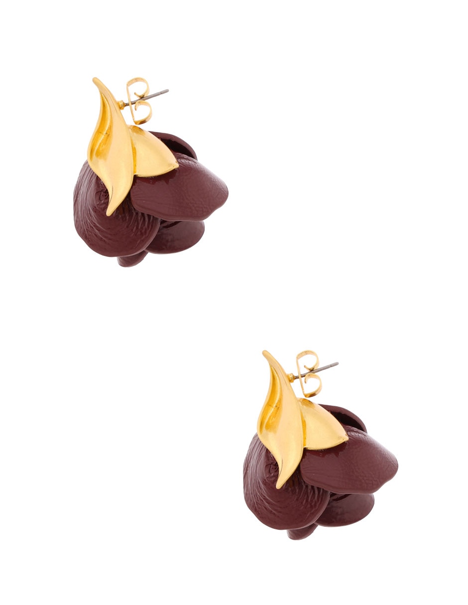 Aretes de cereza con acabado pulido 3