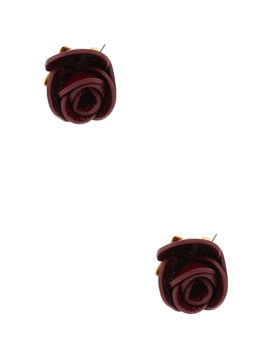 Aretes de cereza con acabado pulido 4