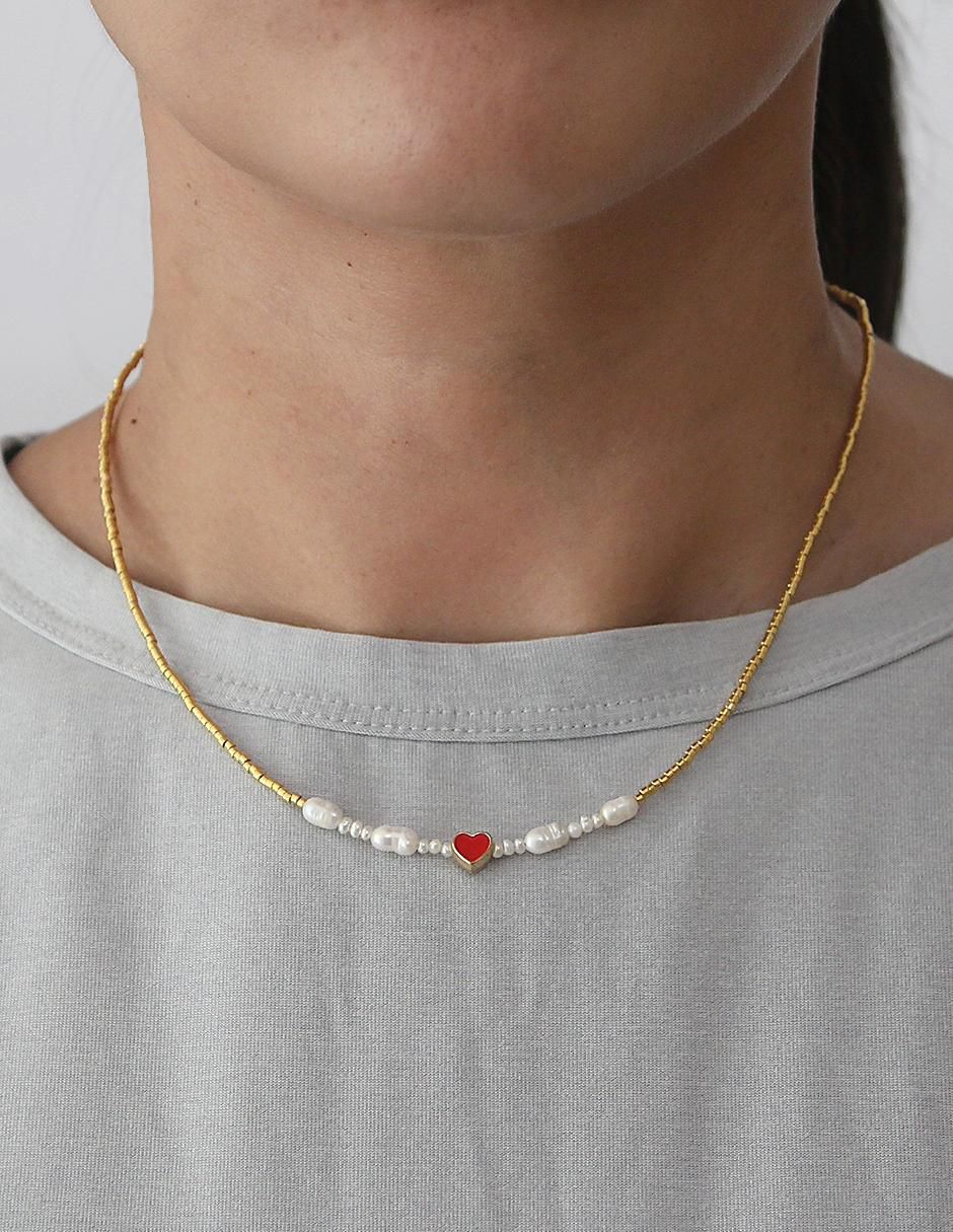 Collar corazón 14 K 2