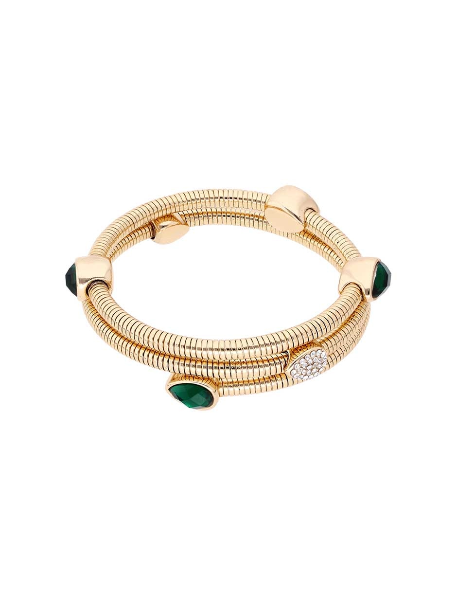 Pulsera Nine West Key Item Clr Mlt con acabado pavé