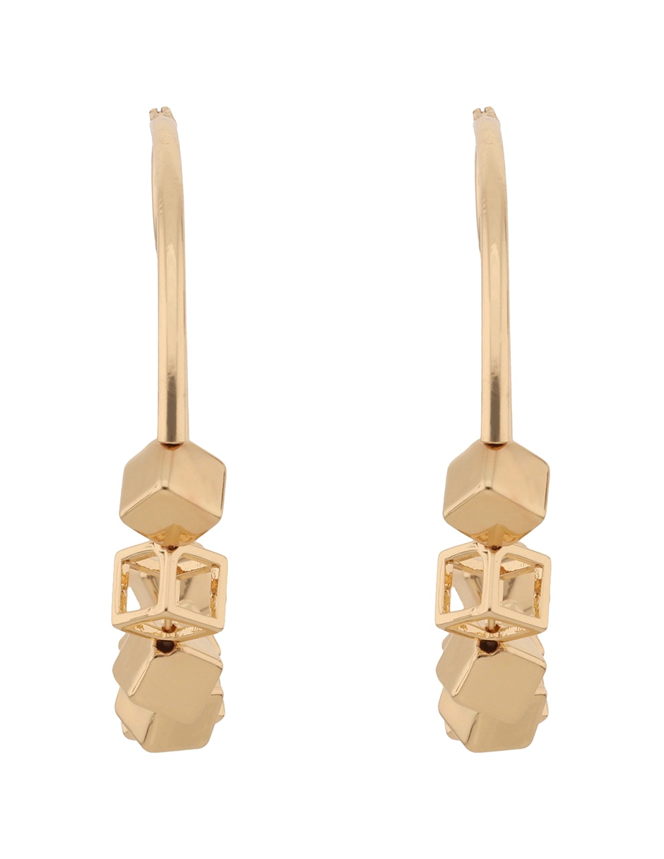 Arracadas Gold Cubes con acabado brillante Arracadas Gold Cubes con acabado brillante