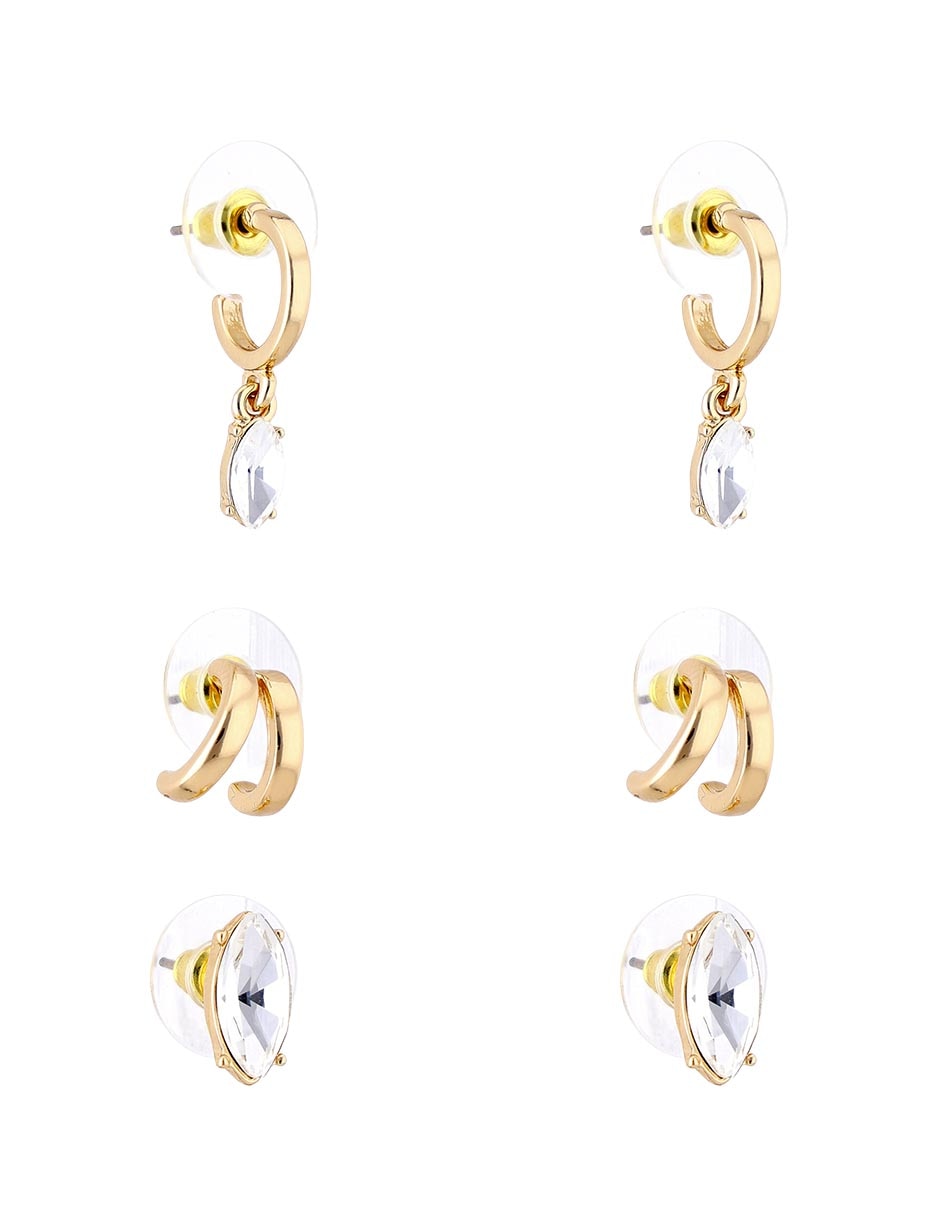 Aretes con acabado brillante 2