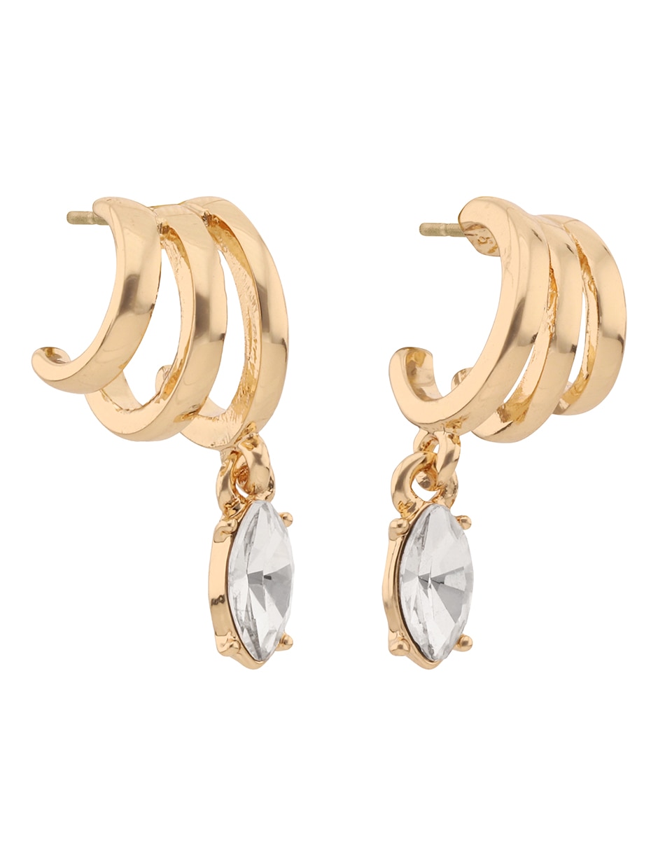 Aretes Sticks and Stones con acabado brillante 2