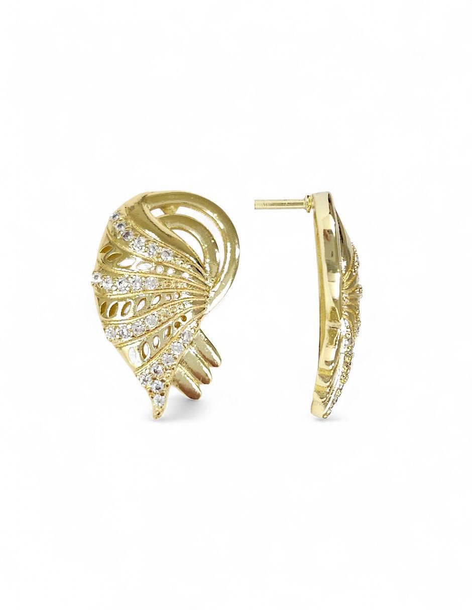 Aretes y collar 18 k zirconia 5