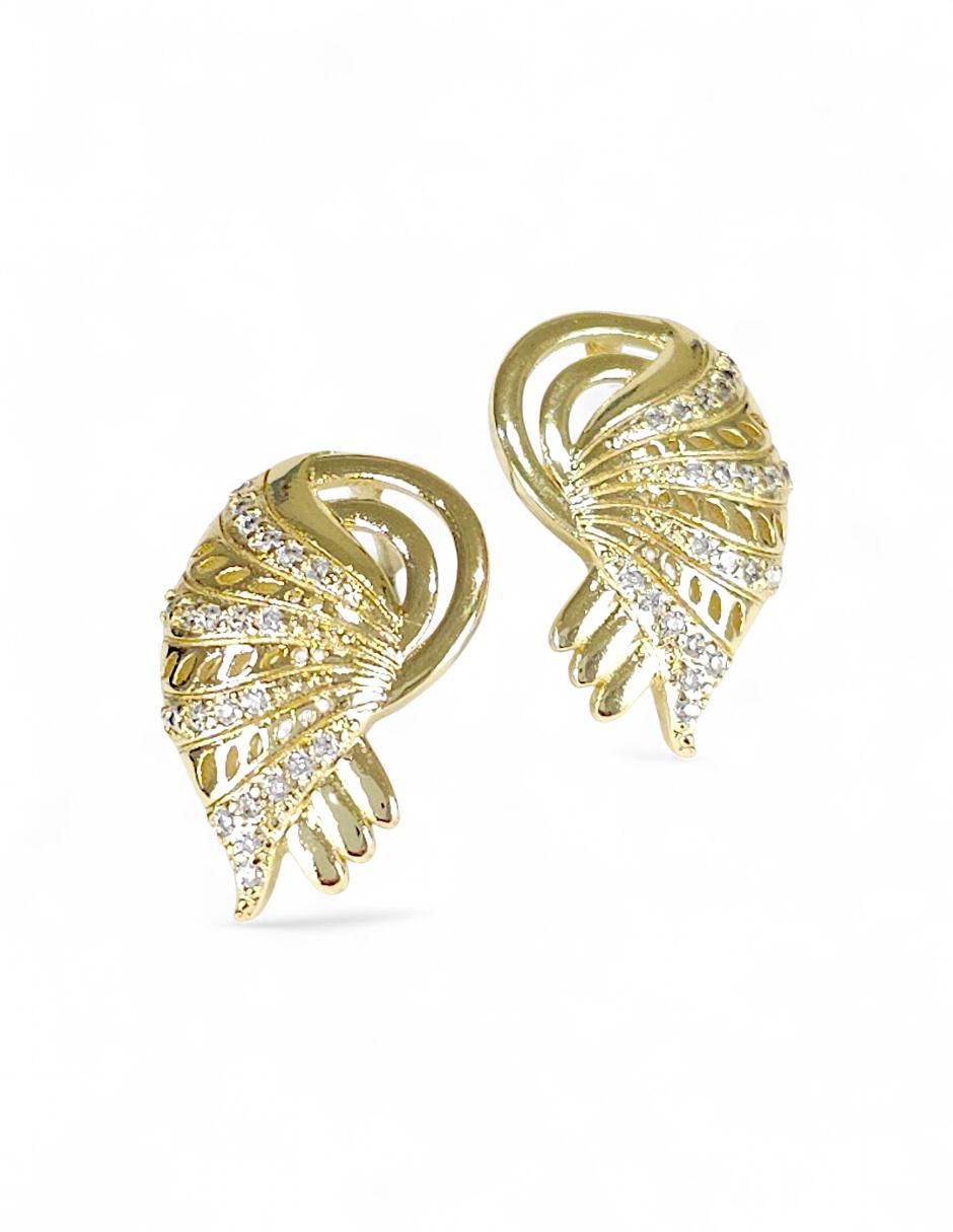 Aretes y collar 18 k zirconia 6