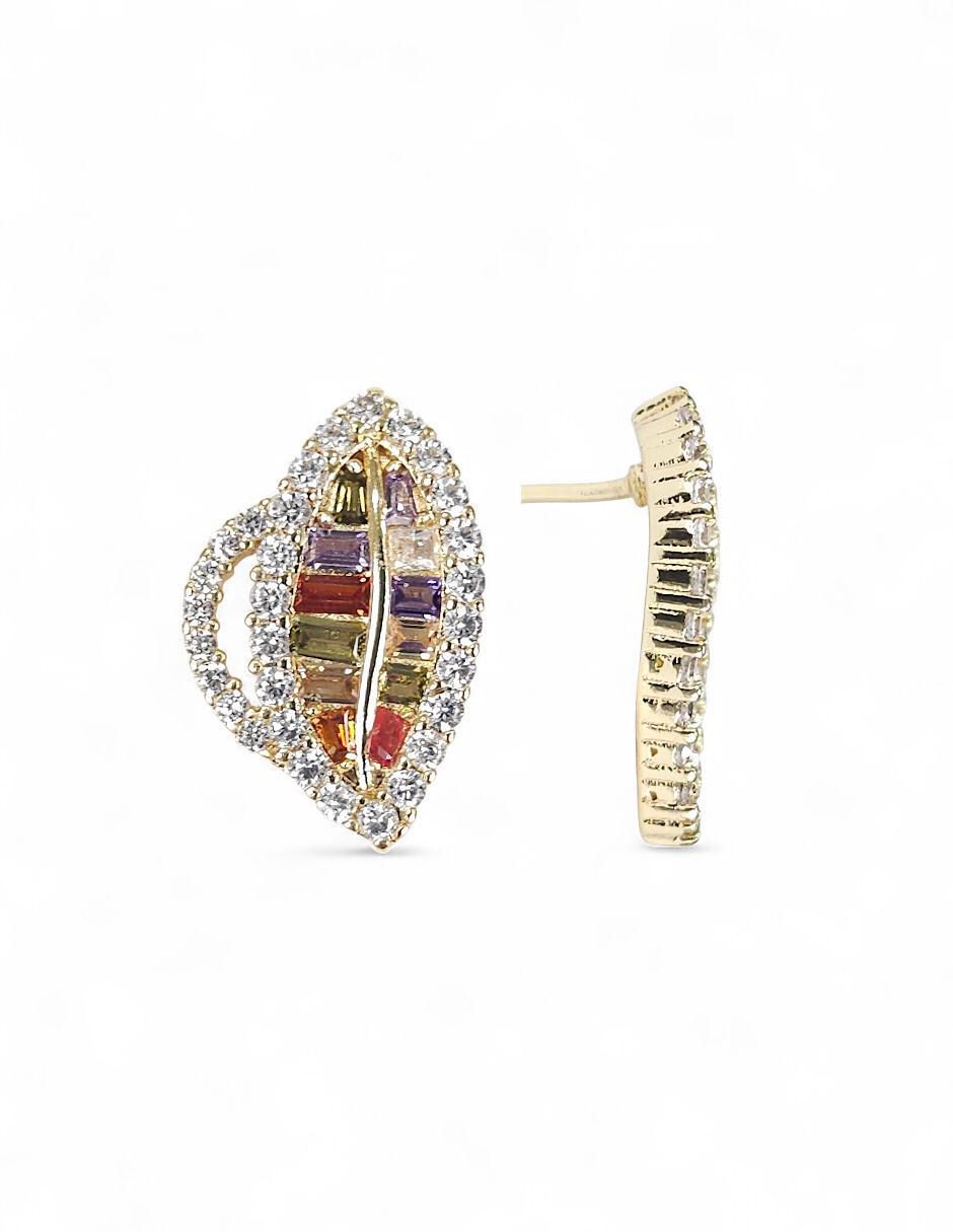 Aretes y collar 18 k zirconia 5