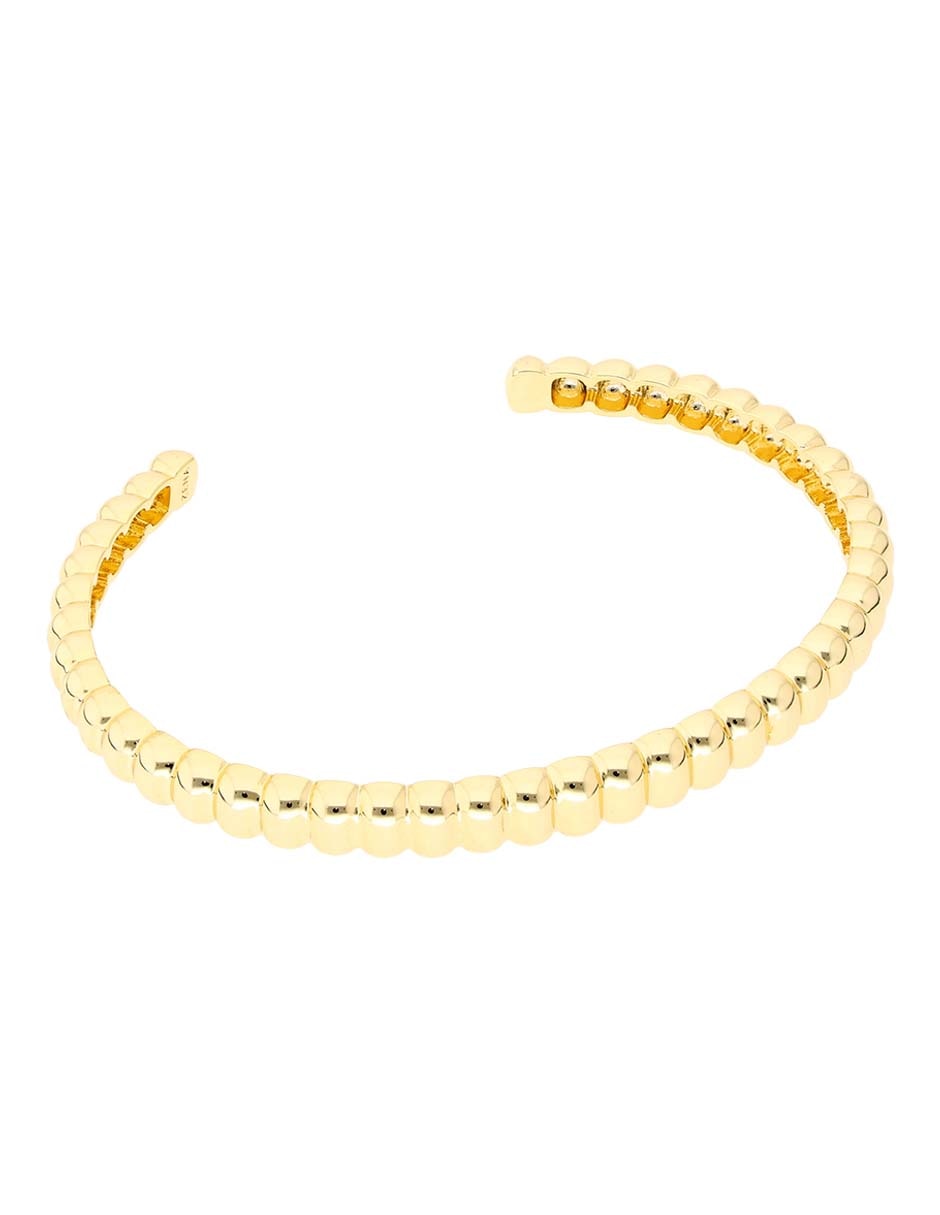 Brazalete de plata acabado baño de oro 18 K Brazalete de plata acabado baño de oro 18 K