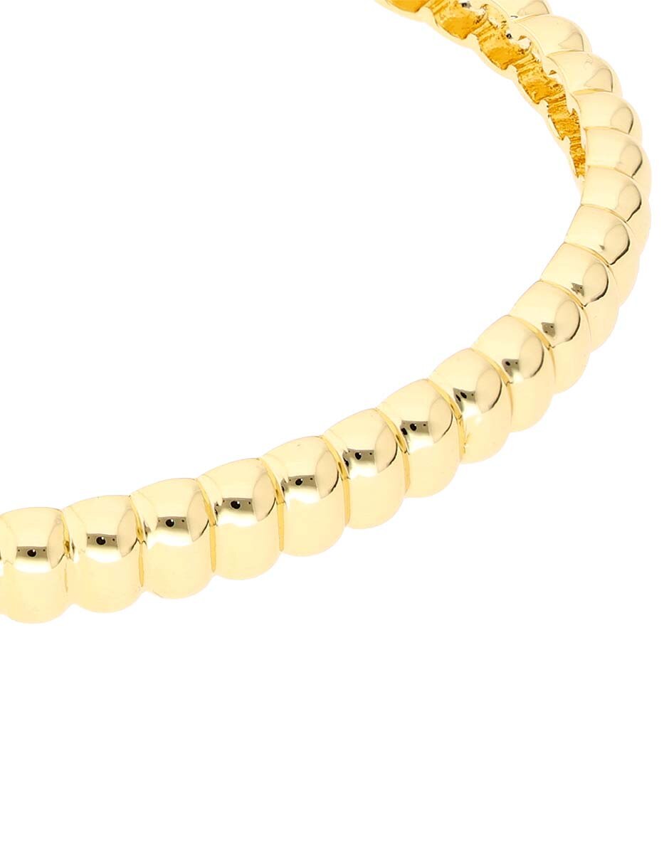 Brazalete de plata acabado baño de oro 18 K 2