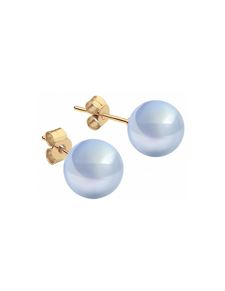 Set de aretes con acabado baño de oro 18 K 6