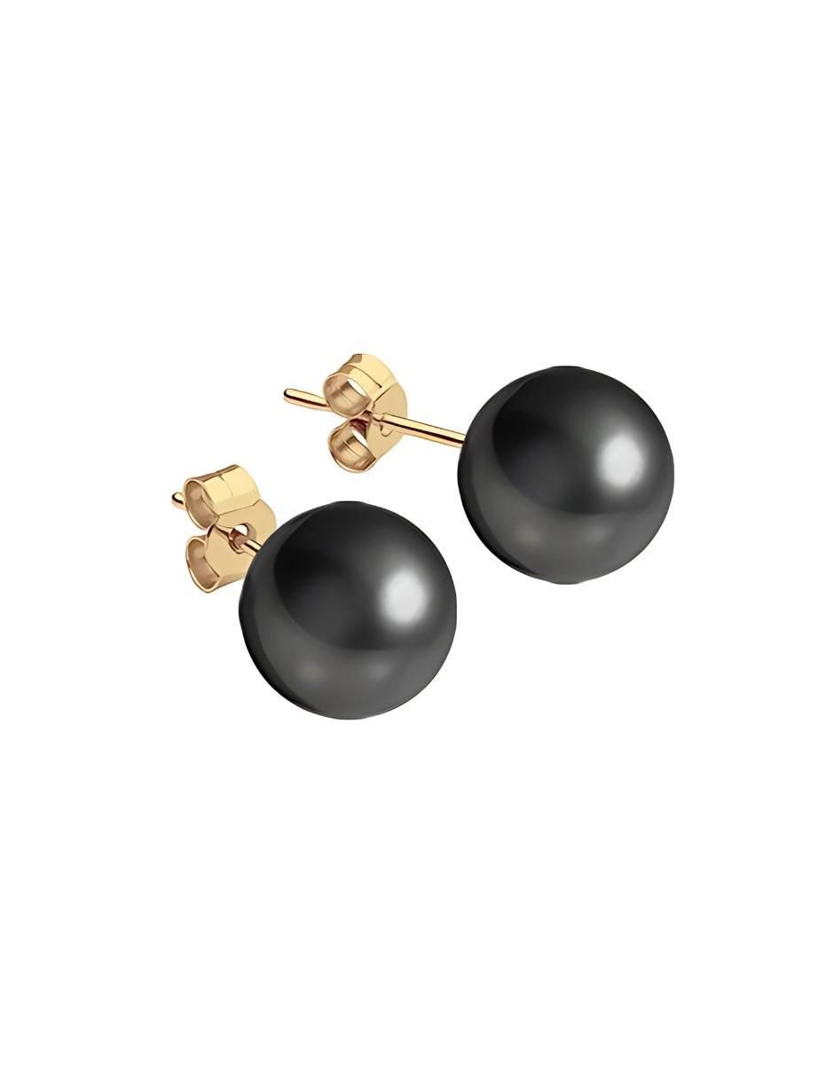 Set de aretes con acabado baño de oro 18 K 8