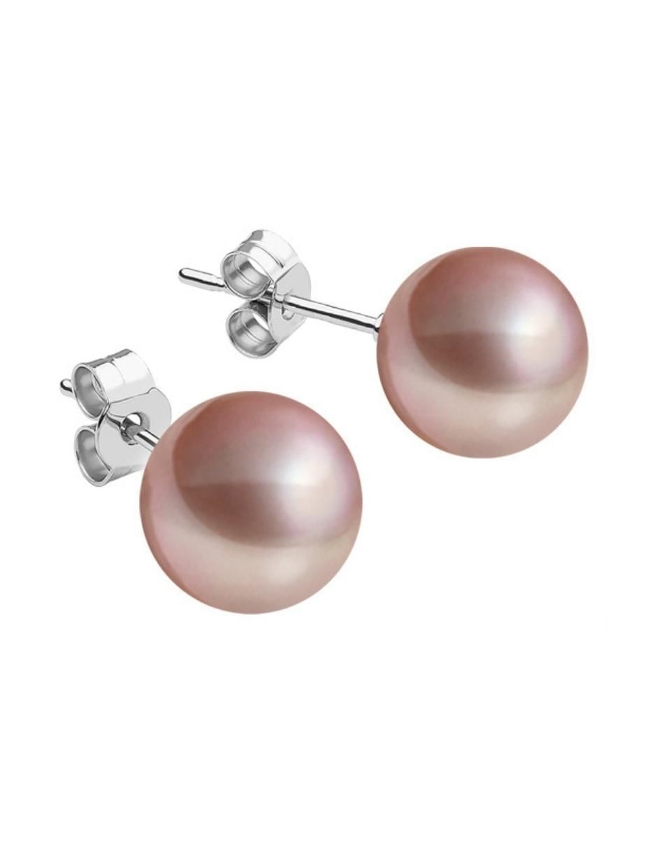 Set de aretes redondos de plata P 925 con acabado brillante 4