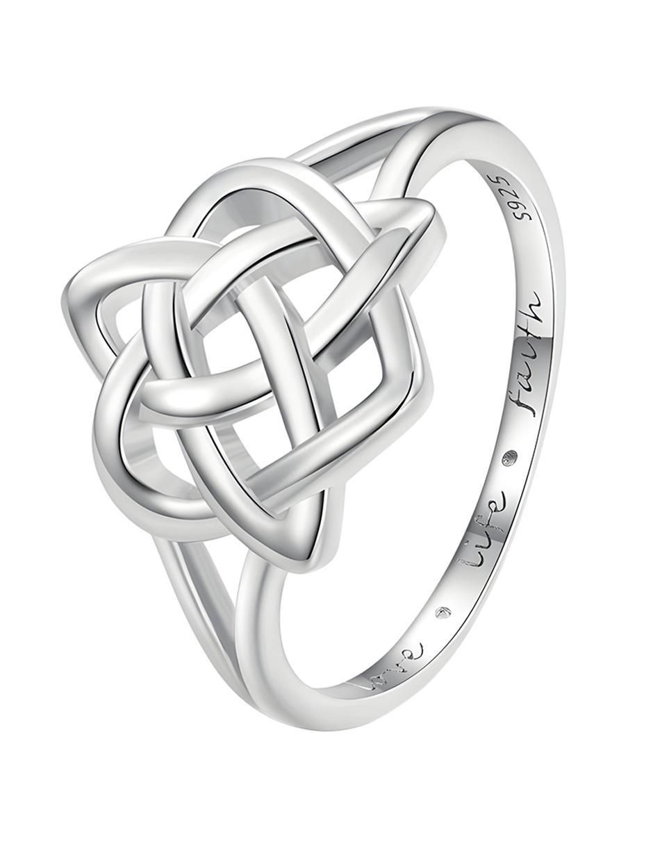 Anillo de nudo Glam Pop P 925 de plata baño de rodio Anillo de nudo Glam Pop P 925 de plata baño de rodio