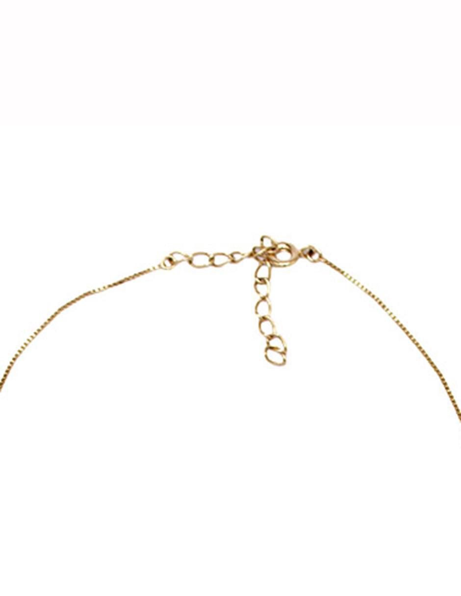 Collar con dije letra a de oro laminado 10 K 6