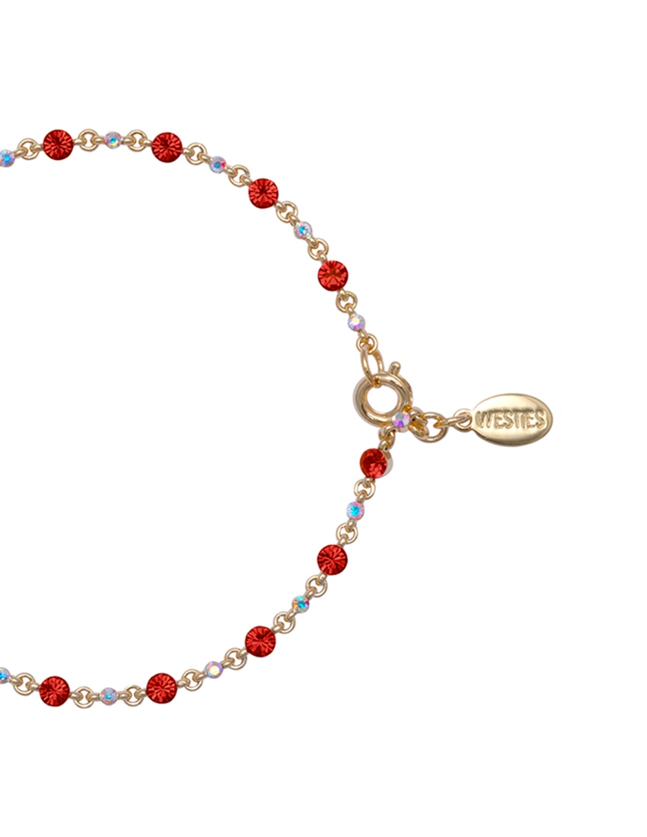 Pulsera con cristal con acabado pavé Pulsera con cristal con acabado pavé