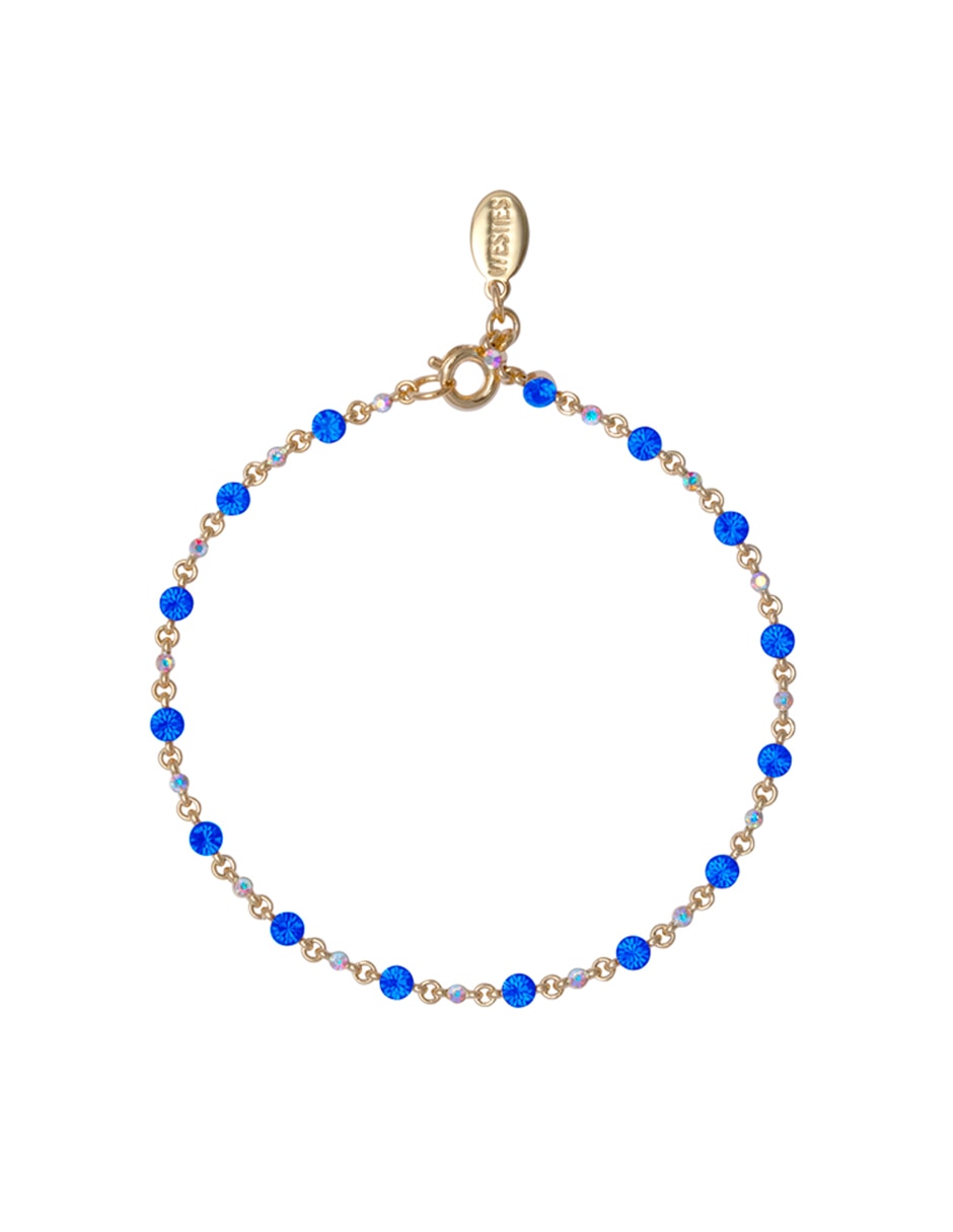 Pulsera con cristal con acabado pavé 1