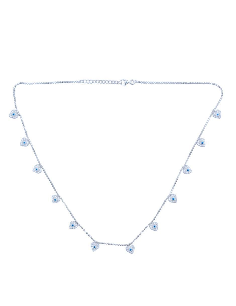 Gargantilla corazón de plata P 925