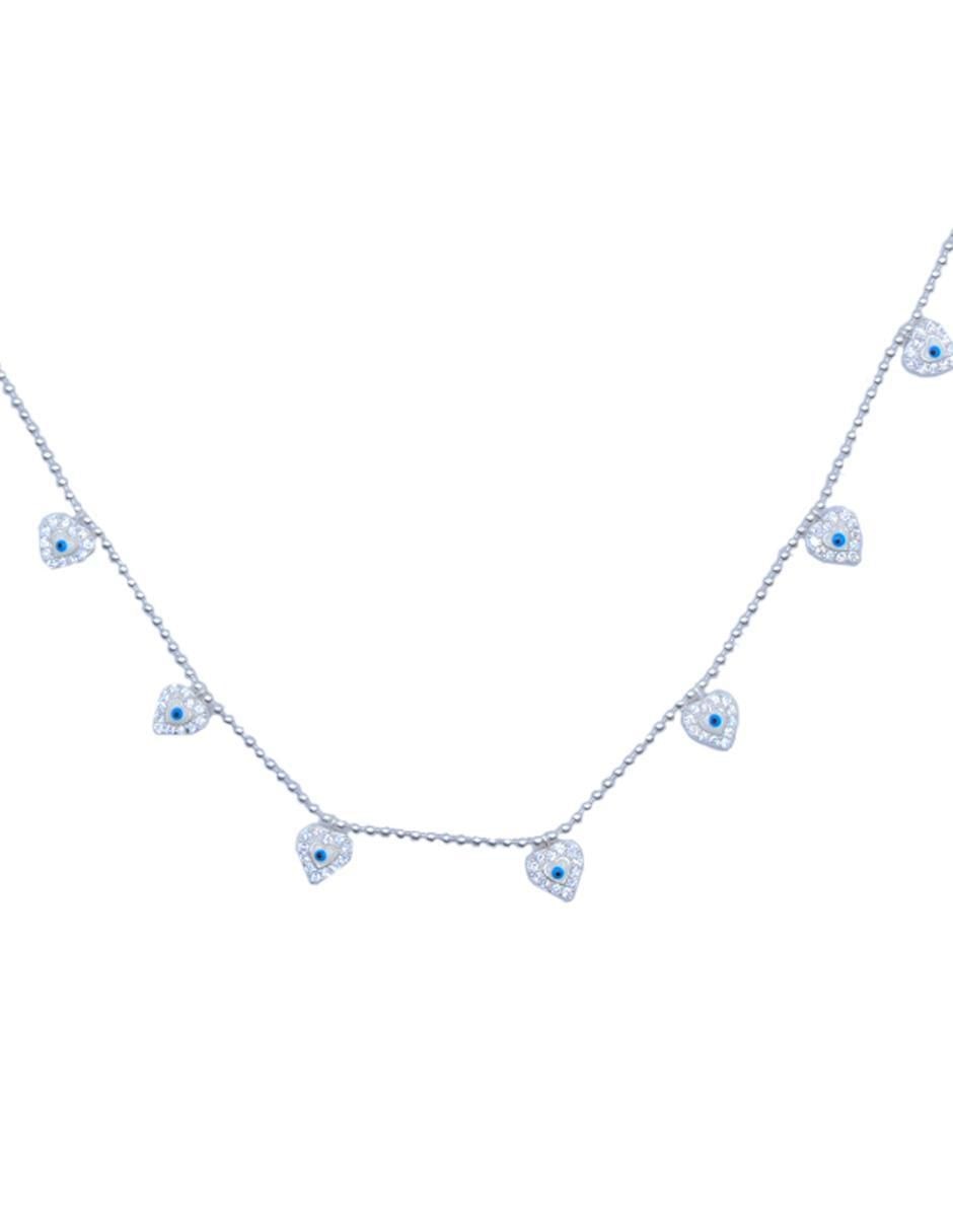 Gargantilla corazón de plata P 925