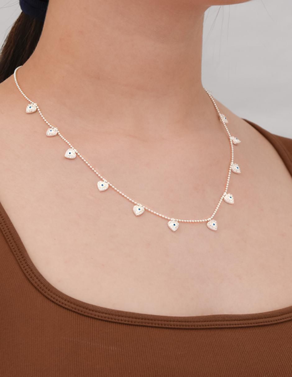 Gargantilla corazón de plata P 925