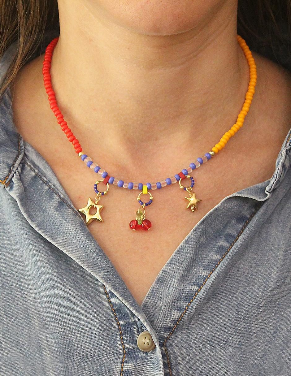 Collar estrella 14 K 3