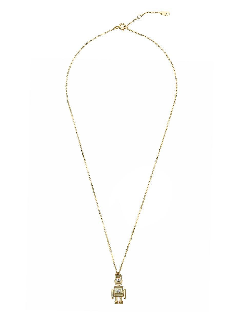 Collar con dije robot de plata P 925 2