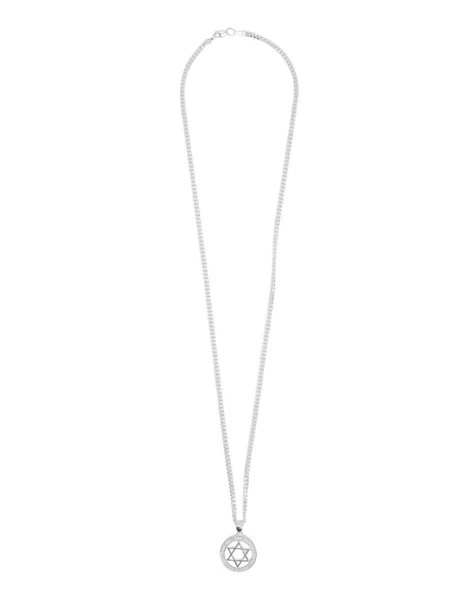 Collar con dije circular de plata P 925 3