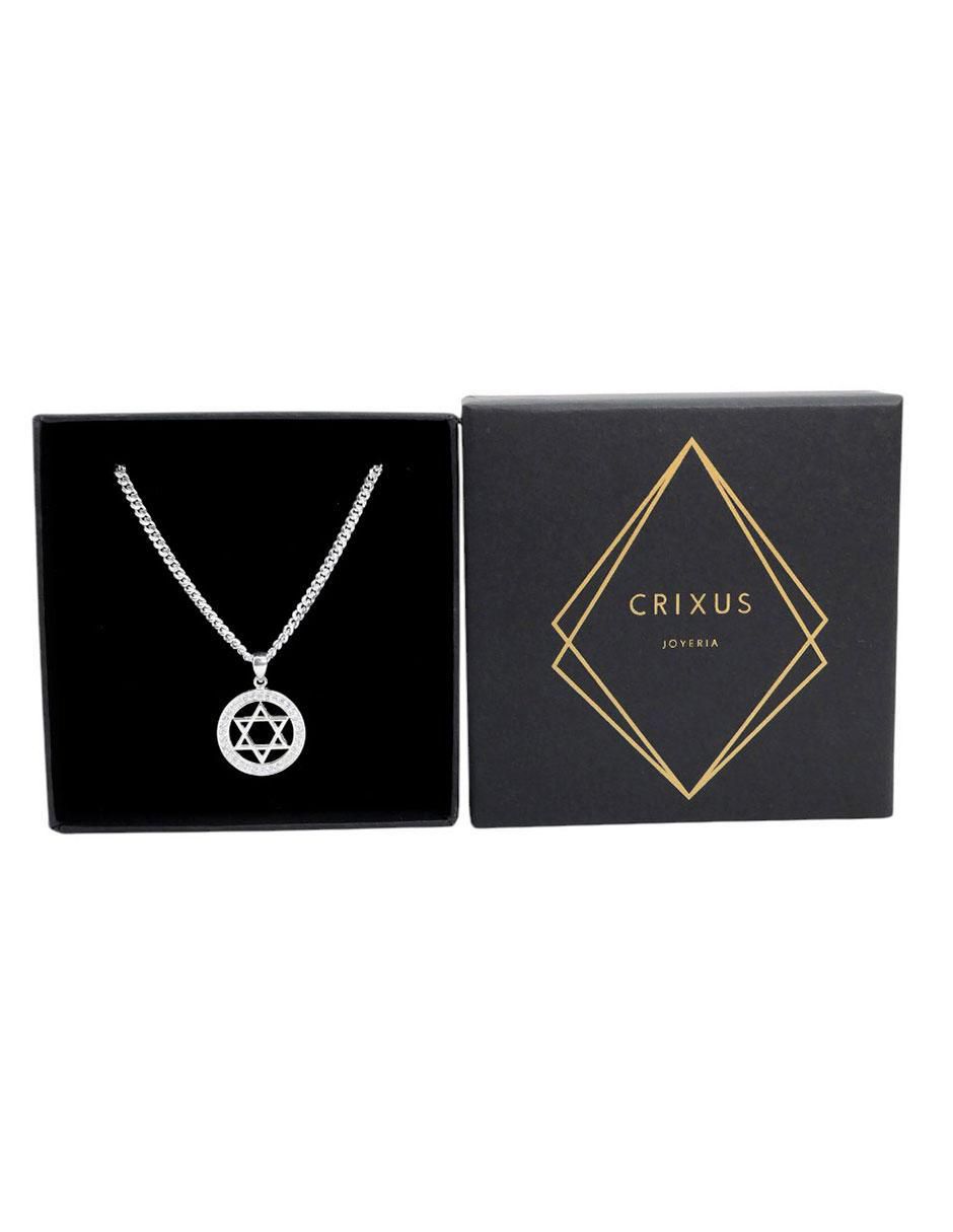 Collar con dije circular de plata P 925 6
