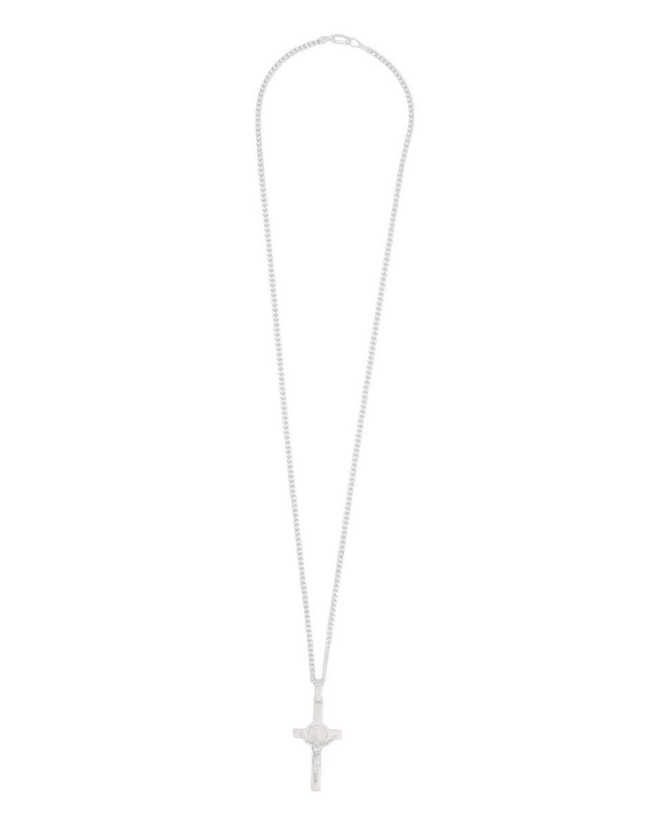 Collar con dije cruz de plata P 925 3