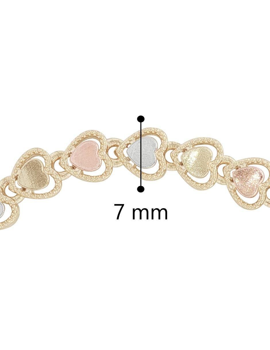 Pulsera 18 K acabado chapa de oro 5