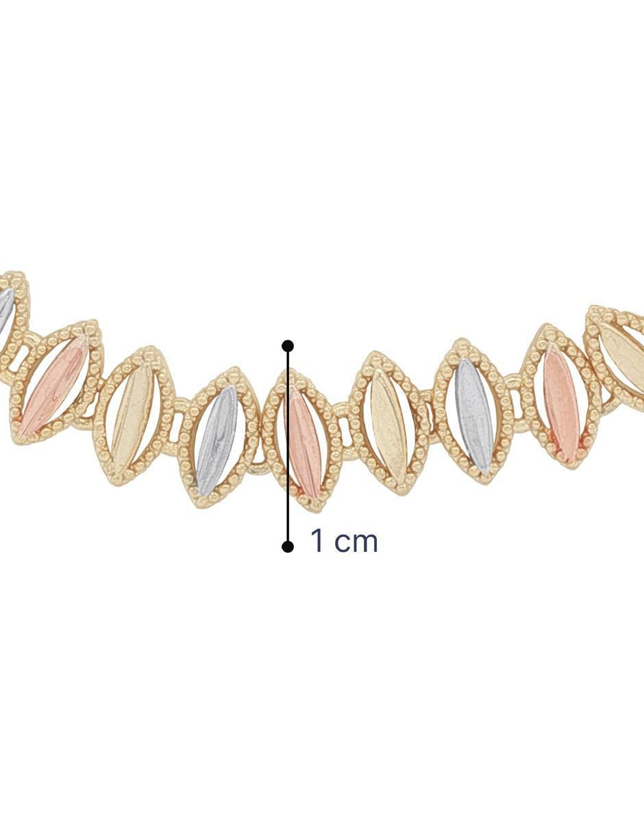 Pulsera 18 K acabado chapa de oro 5