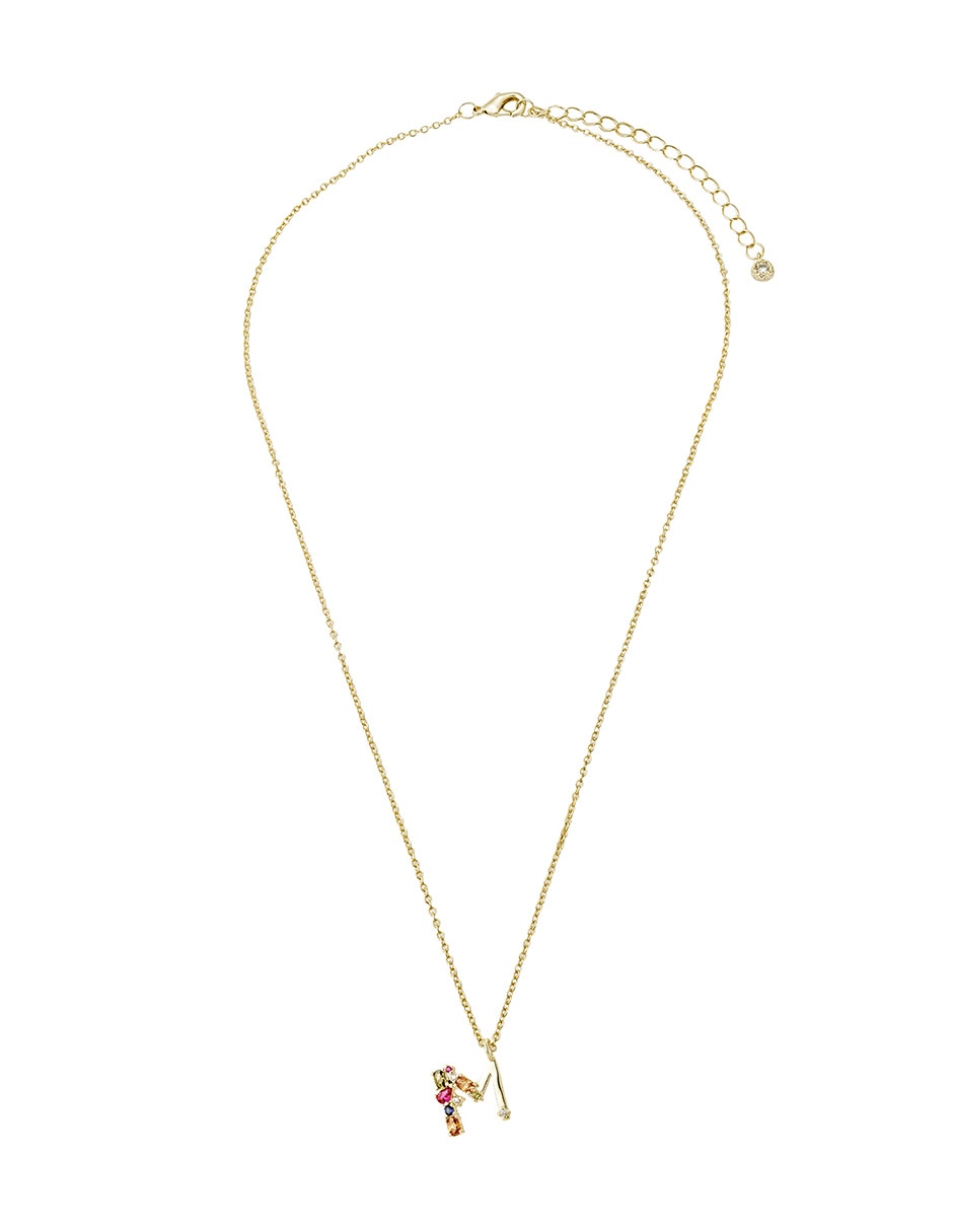 Collar con dije Carmela Mía de baño de oro 14 K