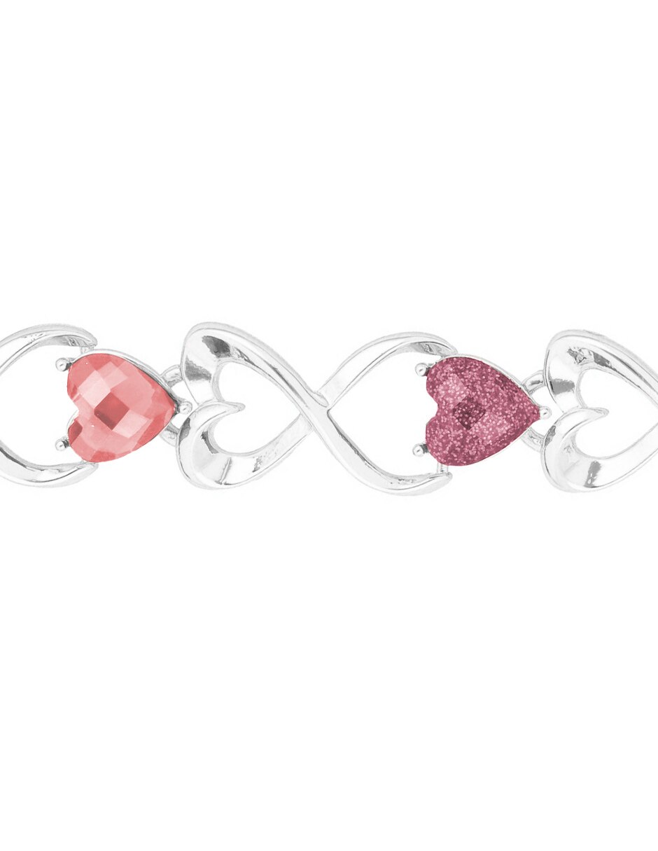 Pulsera Love Hearts acabado brillante 3