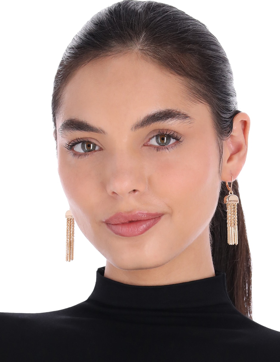 Aretes de medusa con acabado brillante 3